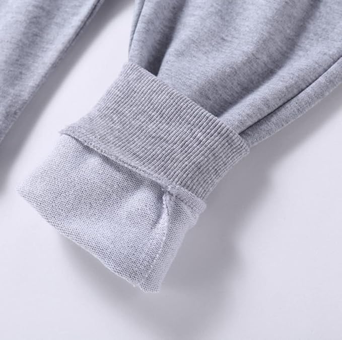 CuteOn Unisex Toddler Jogger Pants Kids Cotton Elastic Waist Winter Baby - Image 3