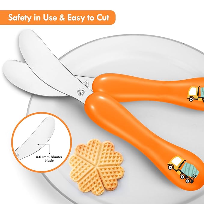 Lehoo Castle 6 Pieces Toddler Utensils, Kids Silverware - Image 3