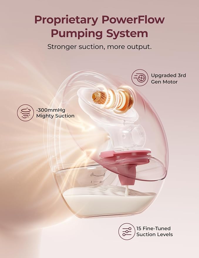 Momcozy Wearable Breast Pump, Hands Free Upgraded Mobile Flow | M9, App - Image 2