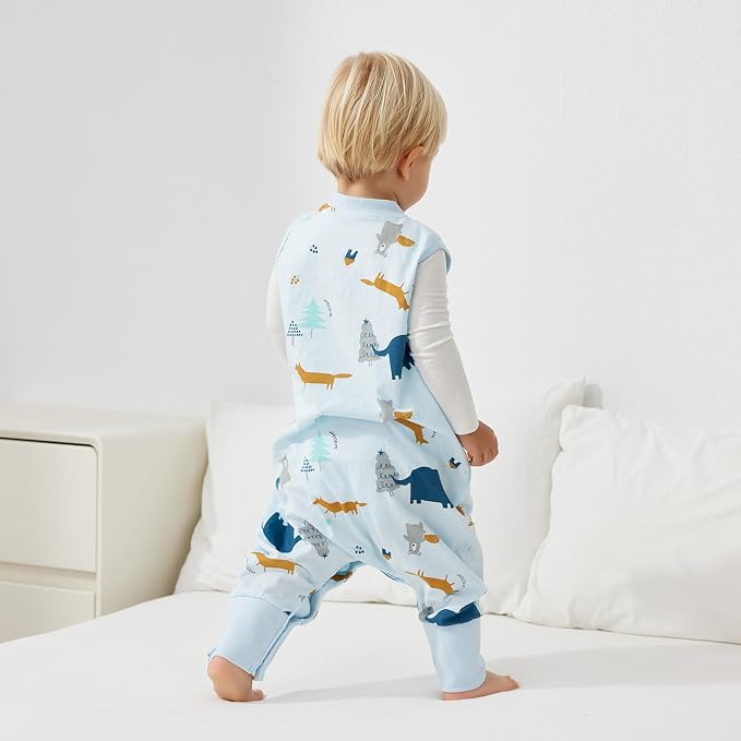 Duomiaomiao 0.5 TOG Toddler Sleep Sack 6-12 Months 100% Cotton Lightweight Baby - Image 3