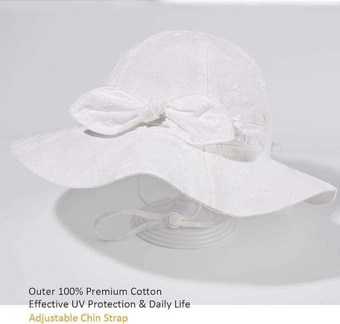 Baby Girl Sun Hat Summer Foldable Beach Hats - Image 4
