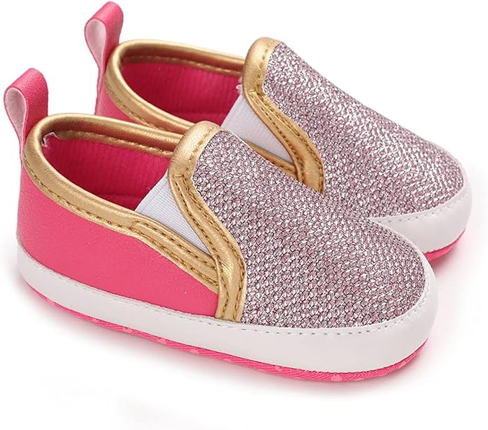 LONSOEN Baby Girls Boys Loafers Prewalker Dress Crib Shoes - Image 3