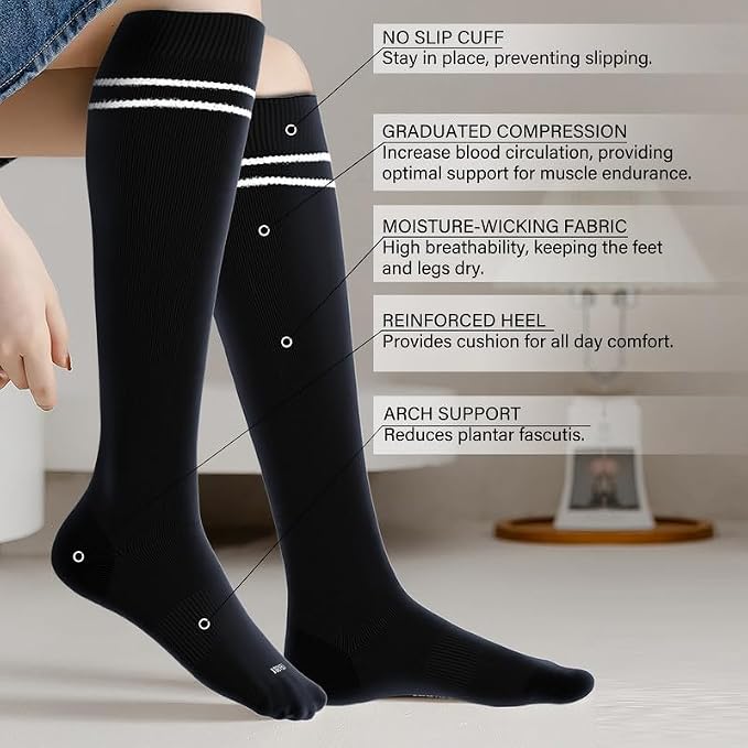 LEVSOX Viscose Made from Bamboo Compression Socks - Image 2