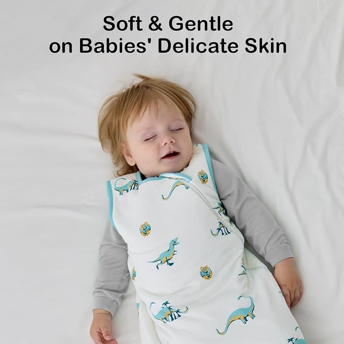 BubblePanda Rayon Made from Bamboo Sleep Sack 2t-3t 0.5 Tog Soft Lightweight - Image 4