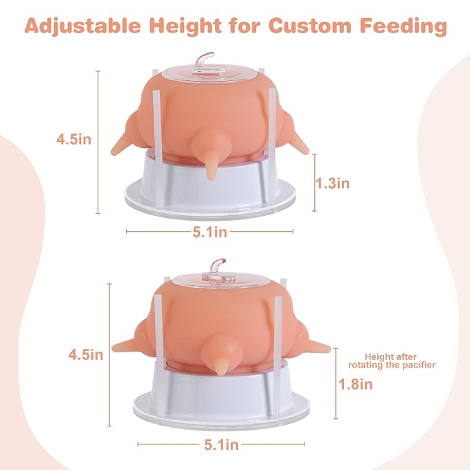 Nursing Nipple Puppy Feeders for Multiple Puppies, 200ml Food-Grade Silicone - Image 4