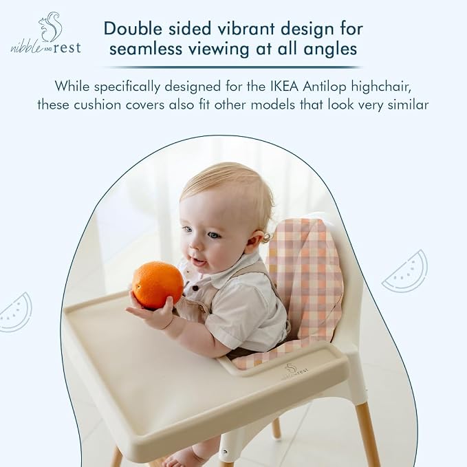 Nibble and Rest IKEA Highchair Cushion Cover - Image 5