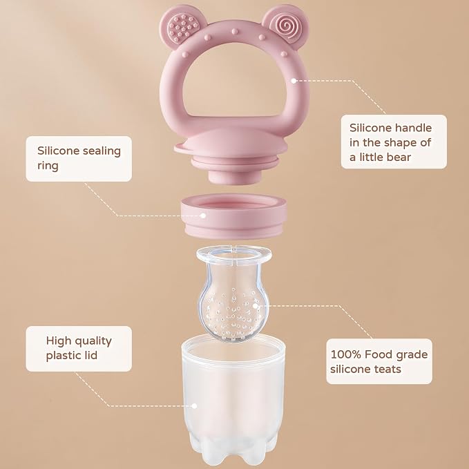 2 Pack Silicone Baby Fruit Feeder - Image 2