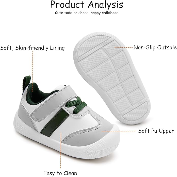 Baby Shoes Boys Girls Barefoot Wide Toe Box Zero Drop First Walkers PU Leather - Image 6
