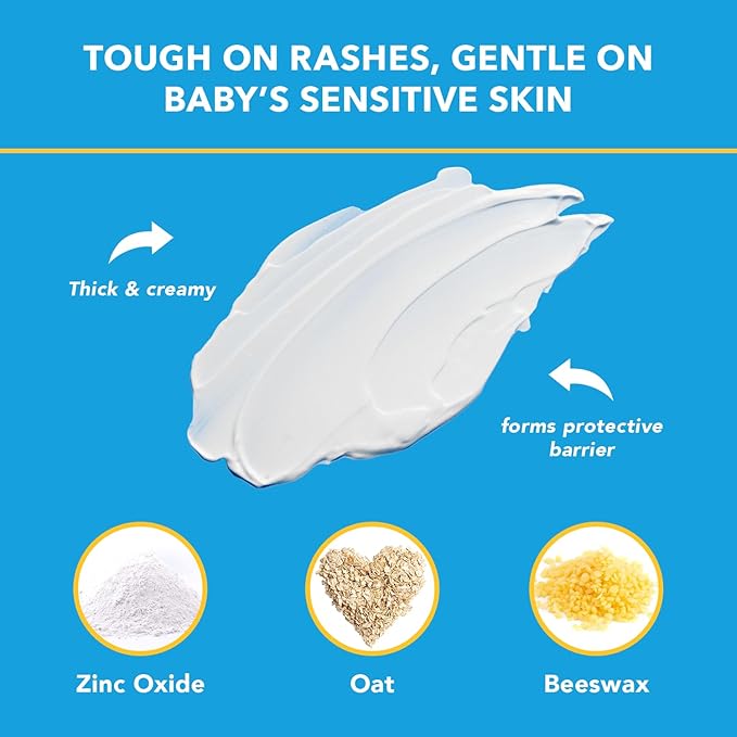 Triple Paste Diaper Rash Cream for Baby - 8 Oz Tub – Zinc Oxide Ointment Treats - Image 3