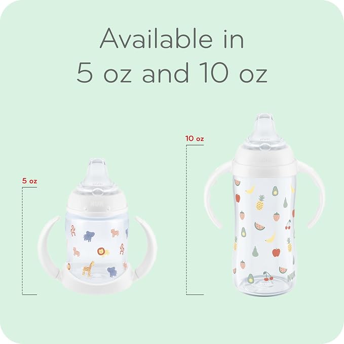 NUK Learner Cup, 8+ Months, Fun Fruits and Animals, Amazon Exclusive Collection - Image 2