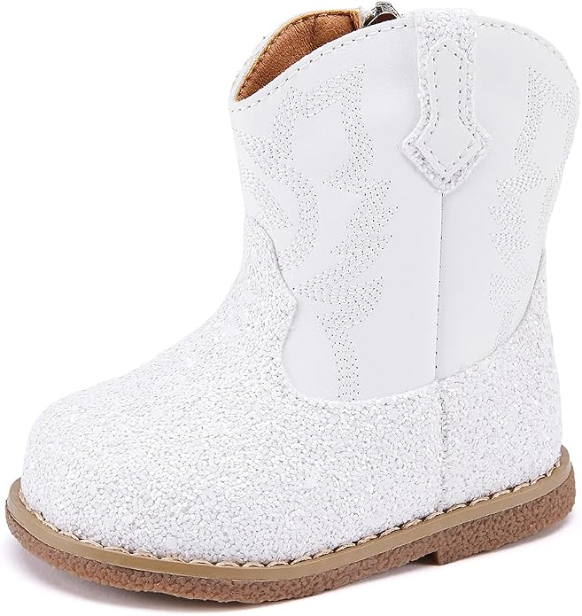 BMCiTYBM Baby Cowboy Cowgirl Boots Infant Western Shoes Boys Girls Round Toe - Image 3