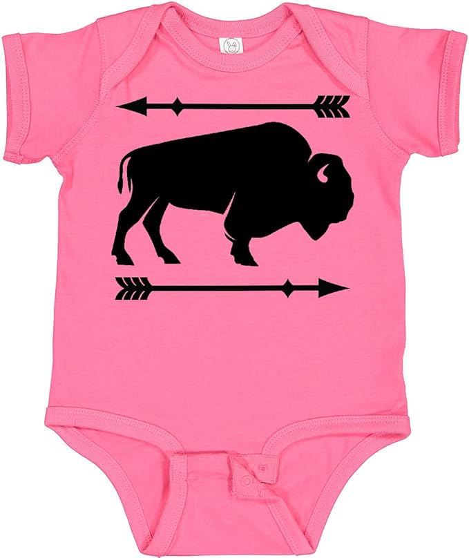 inktastic Buffalo Cute Animal Western Baby Bodysuit by Inktastic