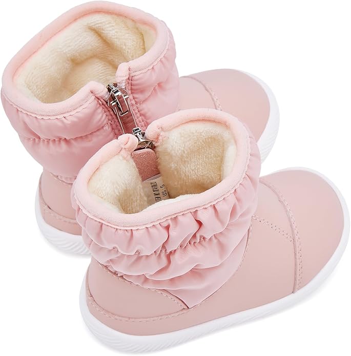 BMCiTYBM Baby Boy Girl Snow Boots Waterproof Winter Warm Booties Nonslip - Image 5