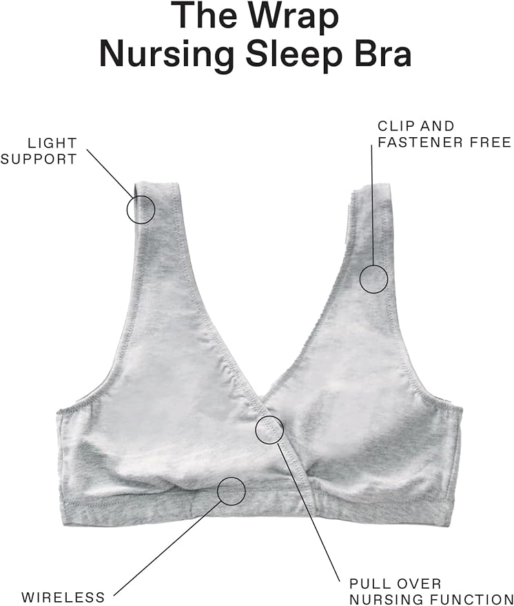 Motherhood Maternity Womens Soft Cotton Spandex Wrap Front Maternity & Nursing - Image 4