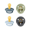 BIBS Pacifiers - Colour 4-Pack | BPA Free Baby Pacifier | Round Nipple Binkies by BIBS