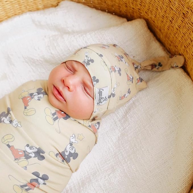 Copper Pearl Large Premium Knit Baby Swaddle Receiving Blanket Mickey Mouse - Image 6