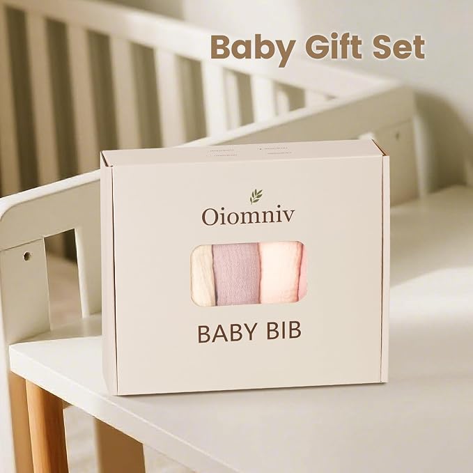 Oiomniv Muslin Baby Bibs, Toddler - Image 5