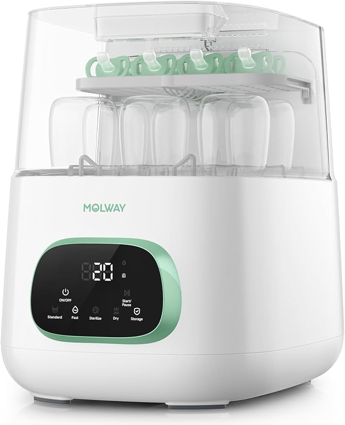 MOLWAY【Upgraded】Baby Bottle Washer, Sterilizer and Dryer, All-in-One Pro by Unknown