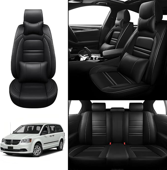 Seat Covers for Dodge Grand Caravan 1999-2020 | 5-Seats Seat Covers, Waterproof - Image 2