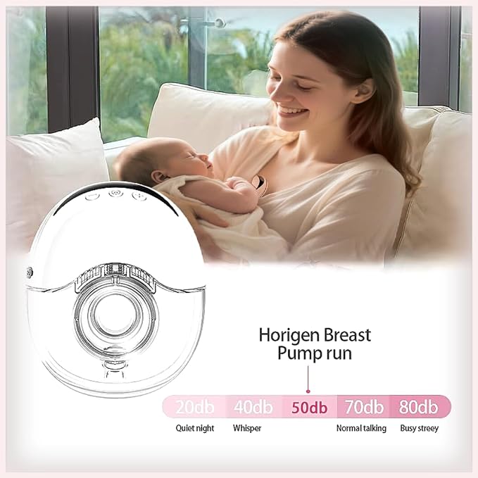 Wearable Breastfeeding Pump, 4 Modes & 12 Levels, Hands Free Breast Pump - Image 8