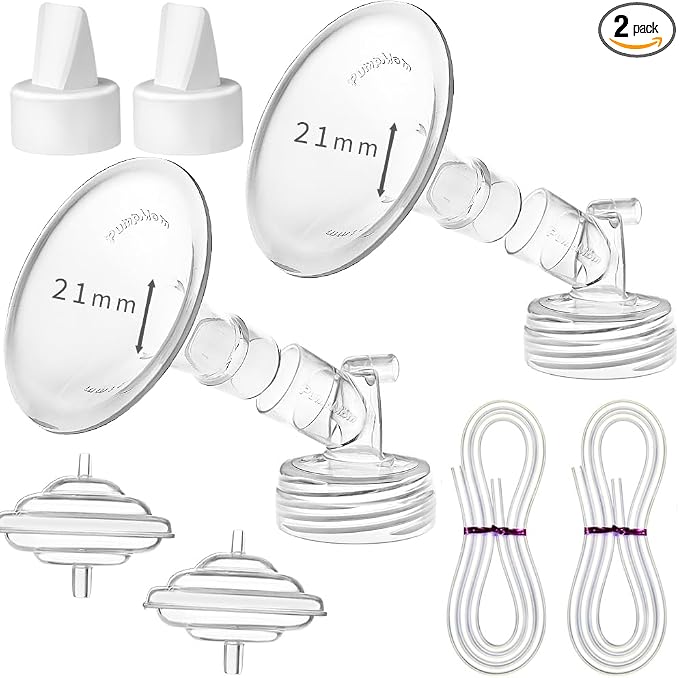 PumpMom 21mm Flange Pump Parts for Spectra S2 S1 9 Plus Breastpump, Flange by PUMPMOM