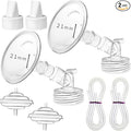 PumpMom 21mm Flange Pump Parts for Spectra S2 S1 9 Plus Breastpump, Flange by PUMPMOM