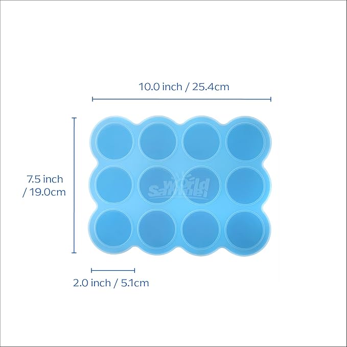 Samuelworld Baby Food Storage Container, 12 Portions x 2.5oz - Image 9