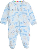 Magnetic Me Boys Modal Magnetic Baby Footie Pajamas | Silky Soft Modal Fabric | by magneticme