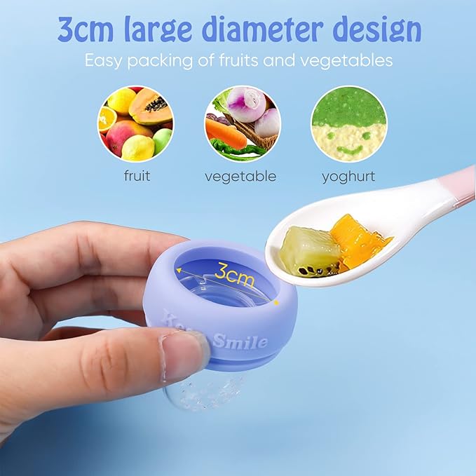 Baby Solids/Frozen Fruit Feeder Pacifier, Infant Teether Toy 4M+, BPA-Free - Image 4