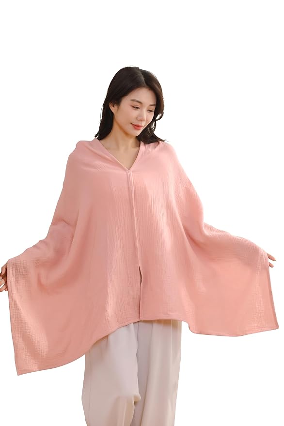 2-Pack Nursing Covers for Breastfeeding, 100% Organic Cotton Muslin - Image 7