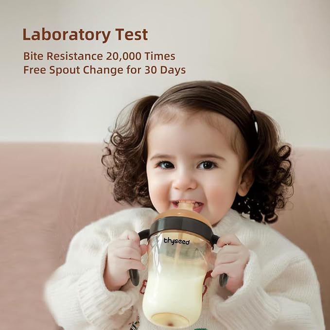 Thyseed Infant Spill Proof Weighted Straw Sippy Cups - Image 5