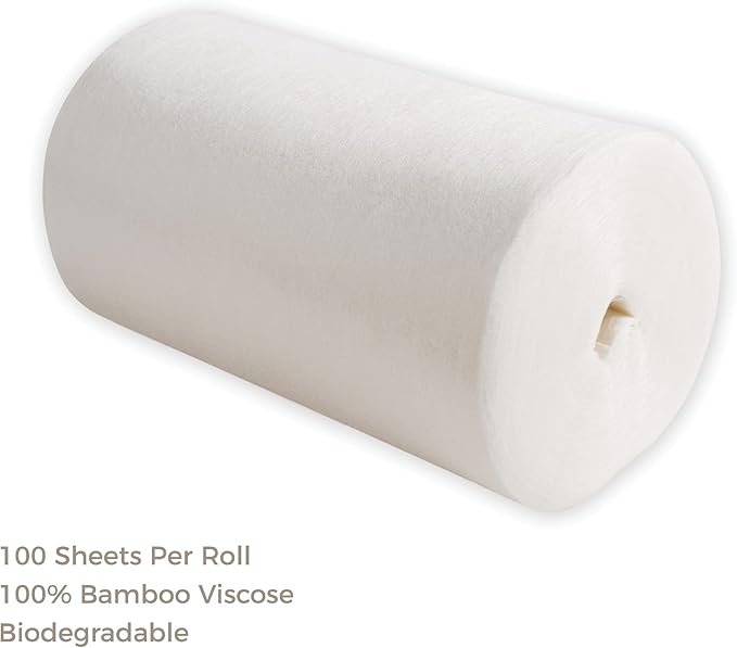Diaper Liners for Cloth Diapers, 100 Disposable Sheets Per Roll, Made of Soft - Image 3