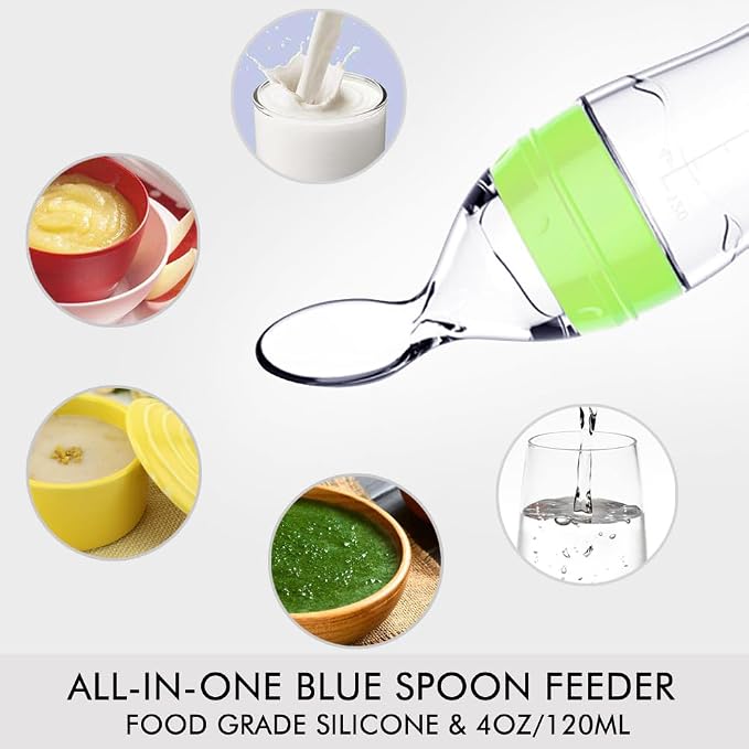 Matyz 2 PCS Silicone Baby Food Dispensing Spoon Squeeze Feeder - Image 4