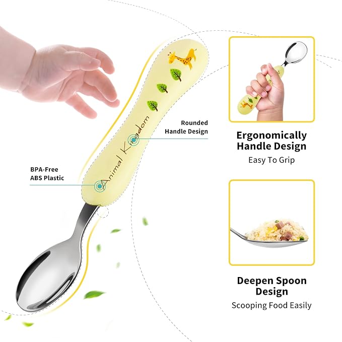 Lehoo Castle 6 Pieces Toddler Utensils, Kids Silverware - Image 5