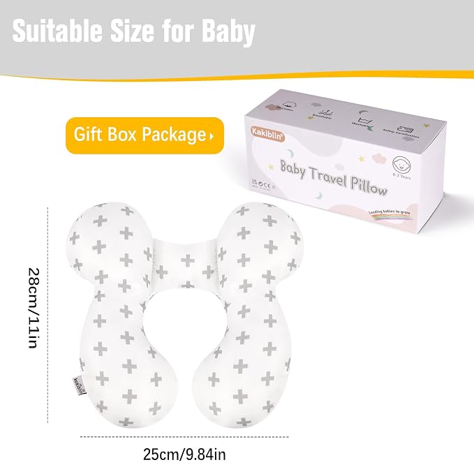KAKIBLIN Baby Travel Pillow, Baby Neck Pillows - Image 7