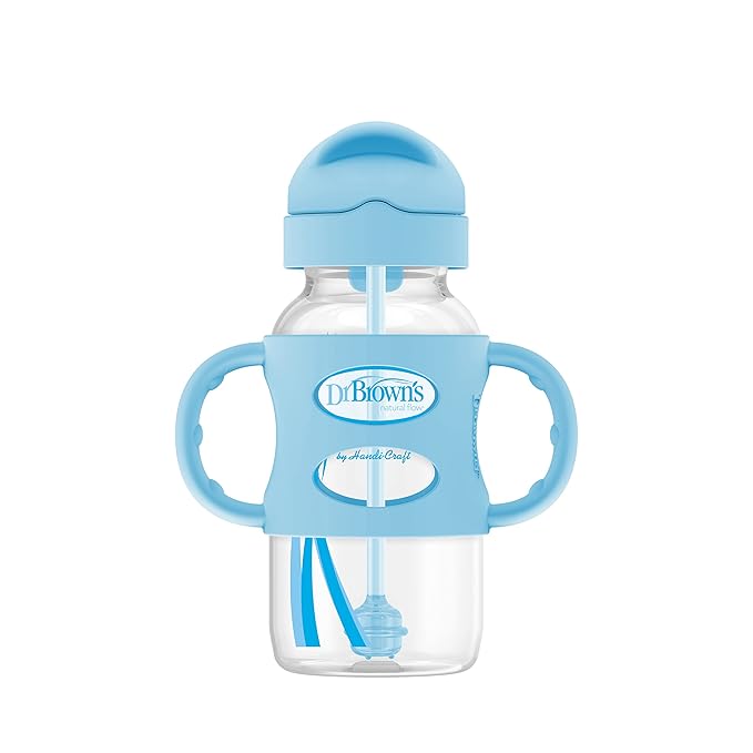 Dr. Brown's Milestones Wide-Neck Sippy Straw Bottle by DrBrowns
