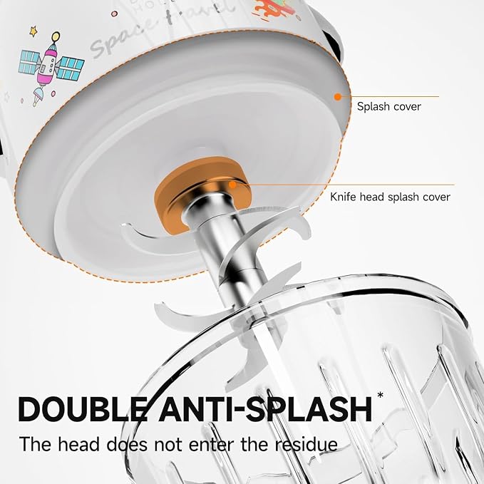 Baby Food Maker Mini Cute and Small Food Processor Puree Blender Grinder - Image 6