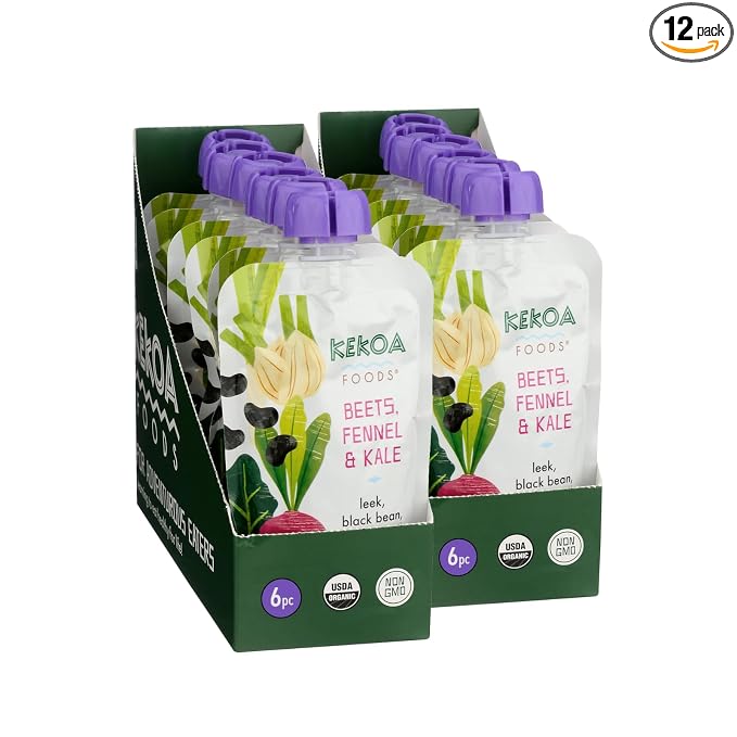 Kekoa Foods Beets, Fennel & Kale Baby Food Purée | 100% USDA Certified-Organic by KekoaFoods