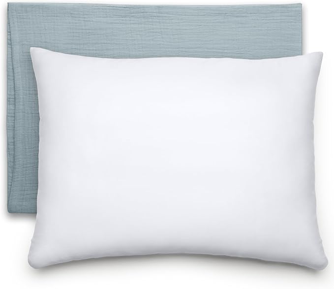 Comfy Cubs Toddler Pillow with Muslin Pillowcase, 13 x 18 in by ComfyCubs