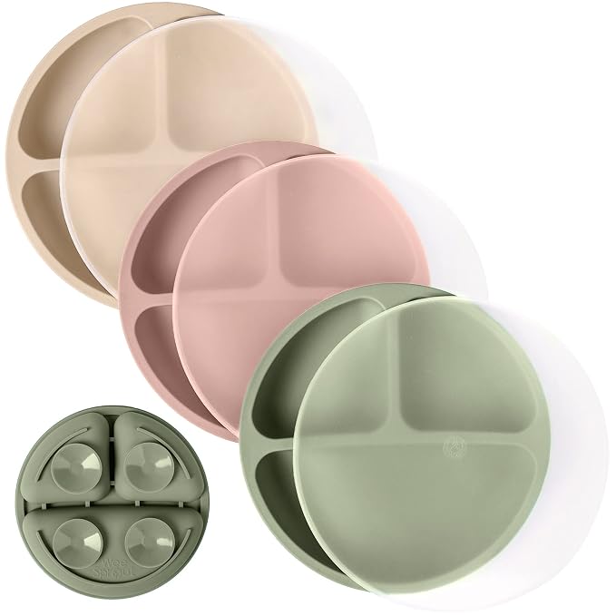 WeeSprout Suction Plates with Lids by WeeSprout