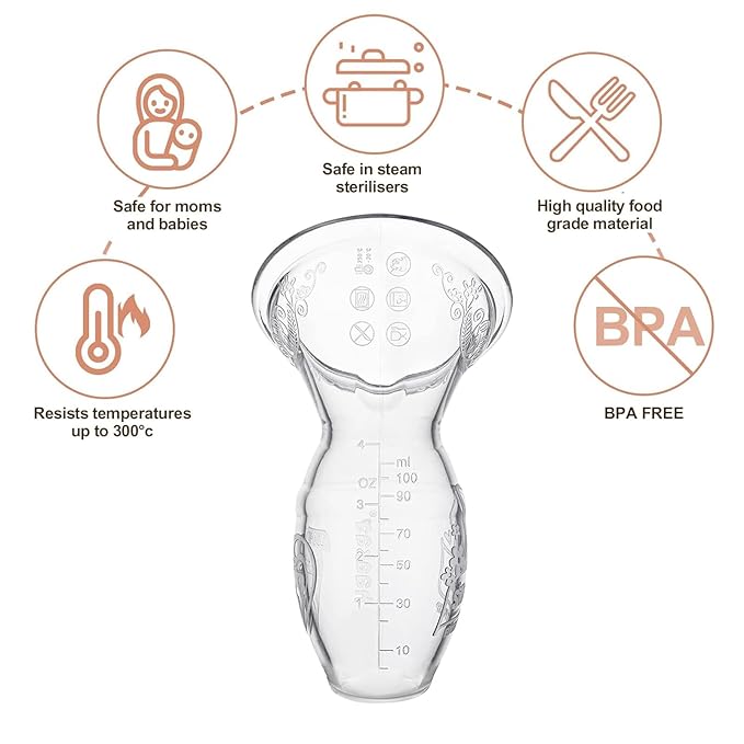 Haakaa Silicone Breastfeeding Manual Breast Pump Milk Pump 100% Food Grade - Image 3