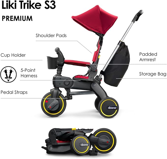 DOONA - Liki Trike S3 - Flame Red - Image 2