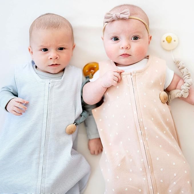 Ely's & Co. 100% Cotton Wearable Blanket Baby Sleep Bag 2 Pack - Image 5