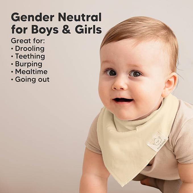 8-Pack Organic Baby Bandana Bibs - Image 6