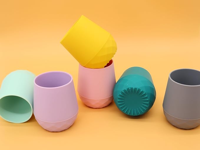 2 Pack Tiny Cup for 4+ Months | Silicone Baby Cups 6-12 Months, Infant Training - Image 4