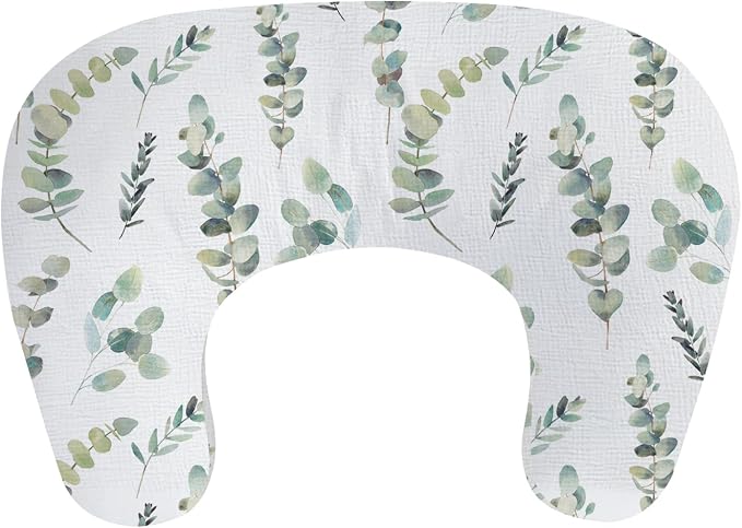 Little Grape Land Nursing Pillow, Soft 100% Cotton Breastfeeding Pillow by LittleGrapeLand