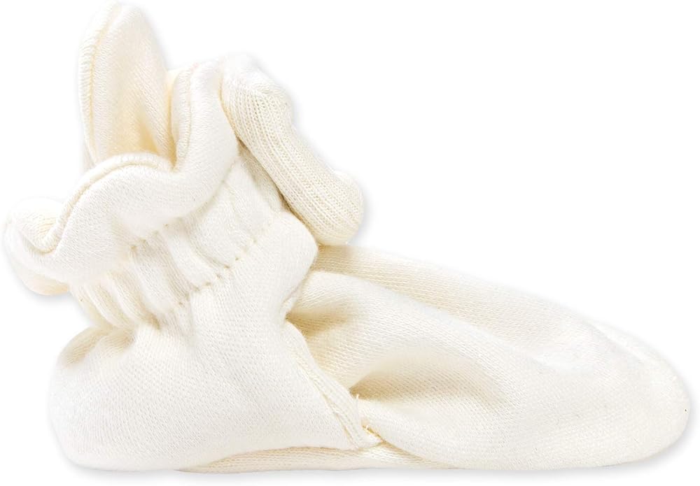 Burt's Bees Baby Unisex Booties Organic Cotton Newborn Essentials Shoes - Image 3