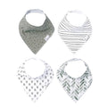 Copper Pearl 4 Pack Soft Cotton Baby Bibs by CopperPearl