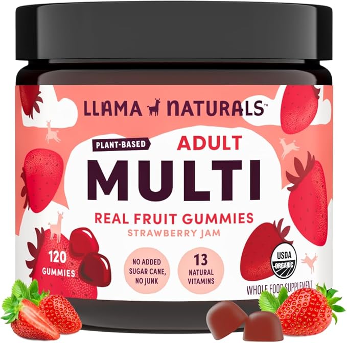 Llama Naturals Multivitamin for Women & Men, Organic Gummies by LlamaNaturals