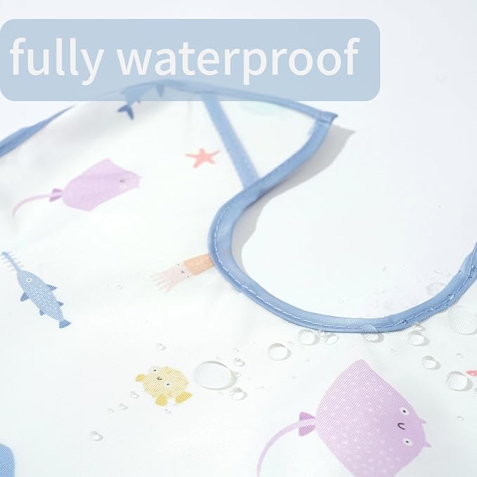 3-Pack Waterproof Baby Bibs for Eating - Image 7